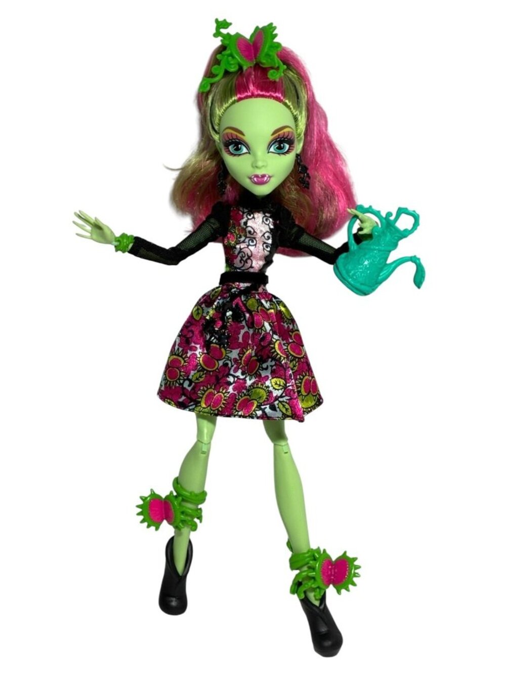 Monster High Venus McFlytrap Gloom and Bloom Ghoul Doll Watering Can CDC07 2014